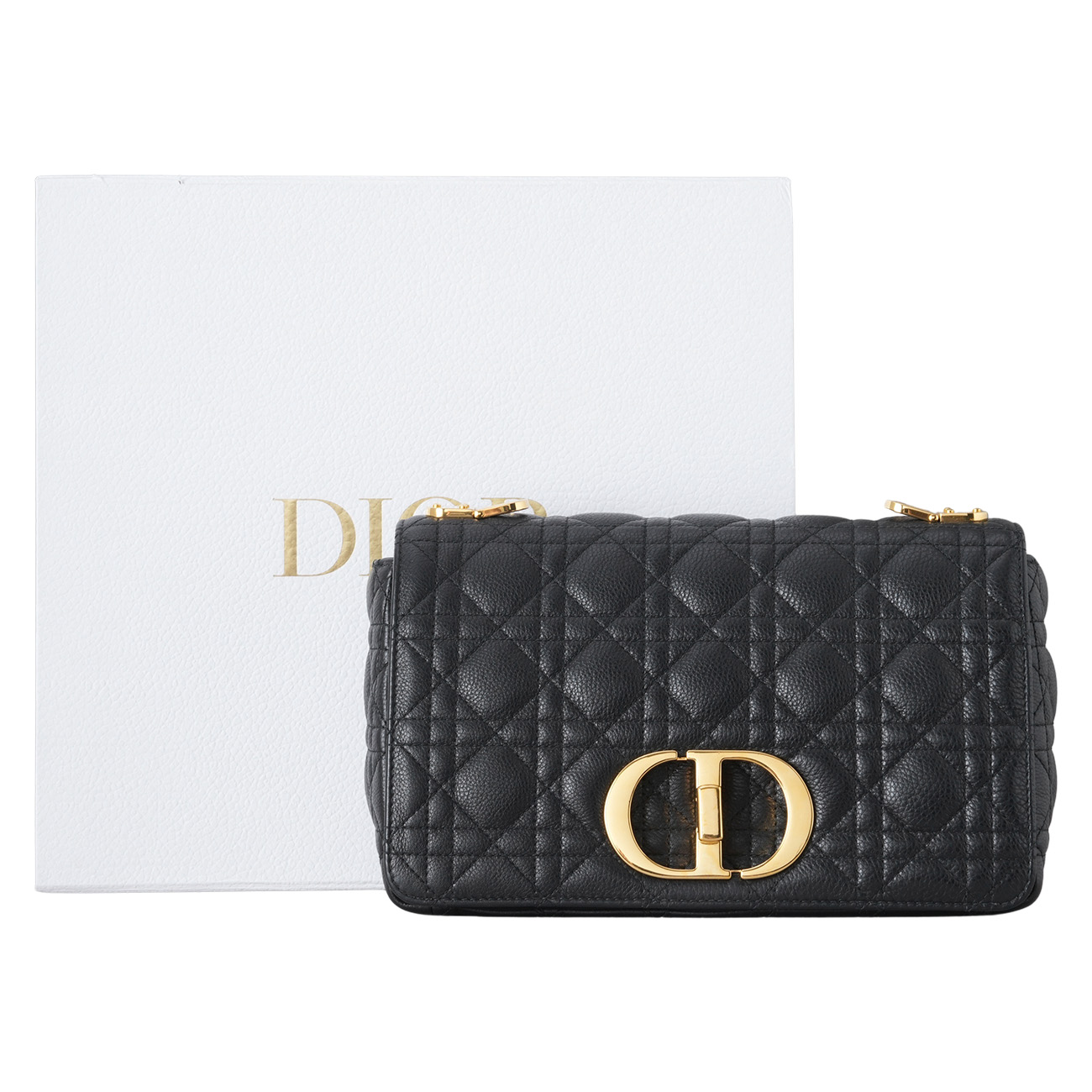 CHRISTIAN DIOR(USED)디올 카로 미듐 체인 숄더백
